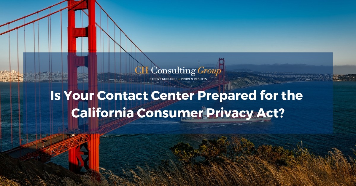 california consumer privacy act contact center