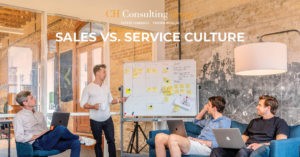 sales versus service culture call center