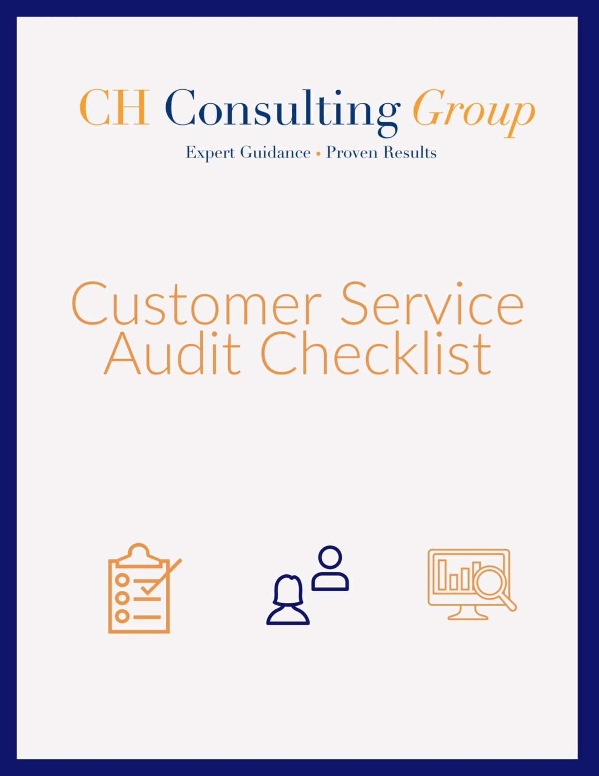 Customer Service Audit Checklist Ch Consulting Group